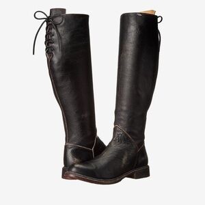 BED STU Women's Manchester Tall Leather Block Heel Size 9 Fall Classic Trendy